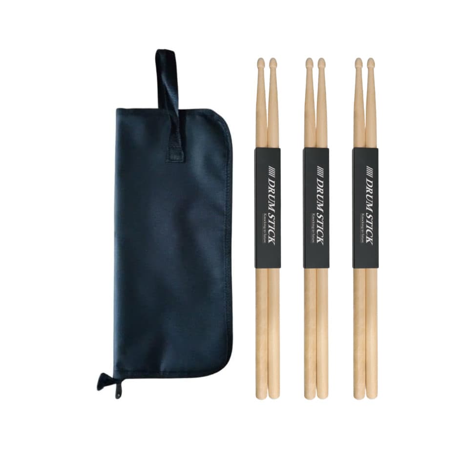 Kit Baqueta 5A Maple 3 Pares com Bag