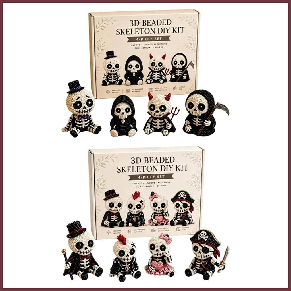 Kits De Contas Para Adultos Com Instruções , Faça Você Mesmo , Esqueleto 3D , DIY Decoração De Mesa , Mini Estatuetas ji