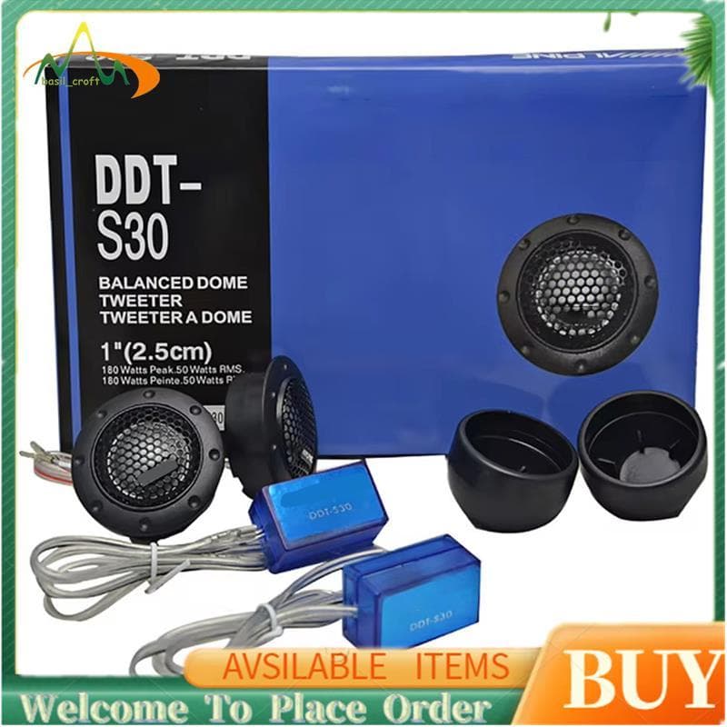 DDT-S30 1 Par Tweeter De Carro Filme De Seda De Áudio Para Modificação 180W Alto-Falante