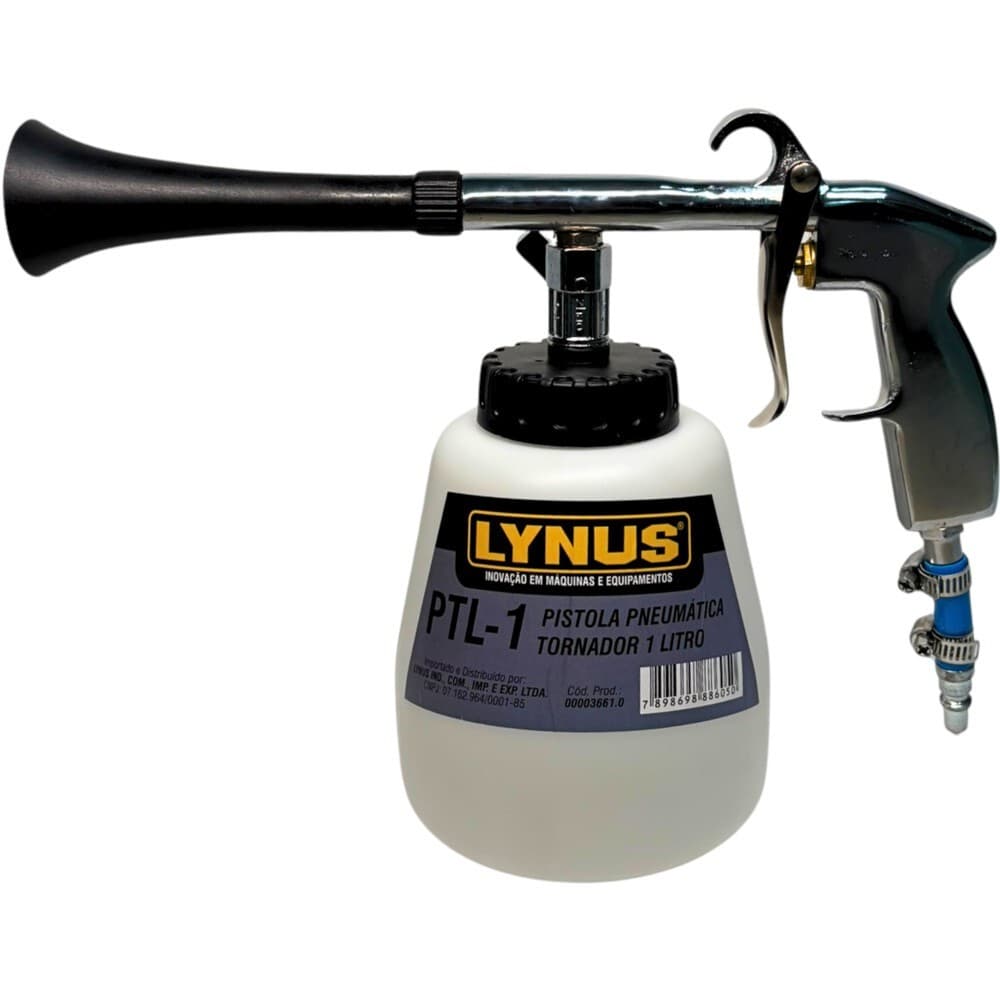 Pistola tornador pneumática 1L para limpeza - PTL-1 Lynus