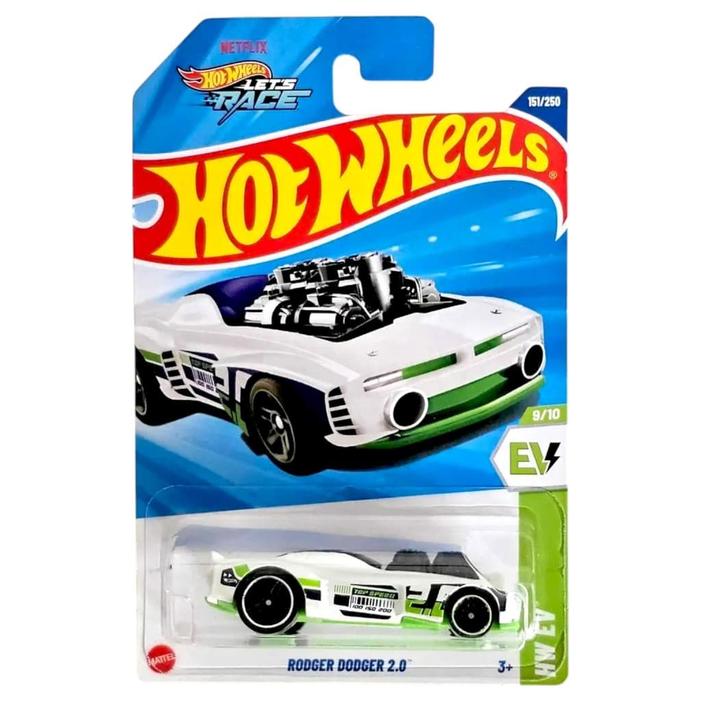 Hot Wheels Rodger Dodger 2.0 Mattel HYY86 Branco