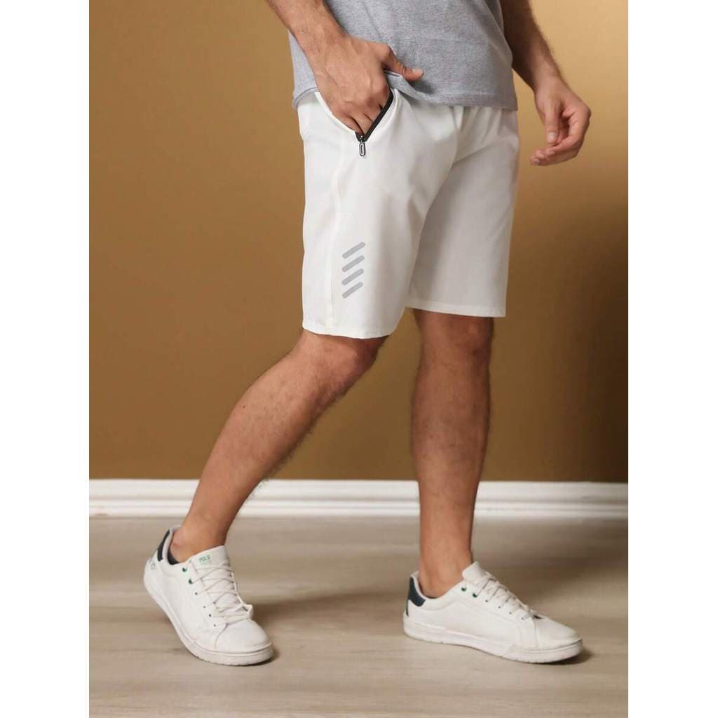 Bermuda masculina academia absorção de suor e secagem rápida Tecido de seda gelada de alta elasticidade