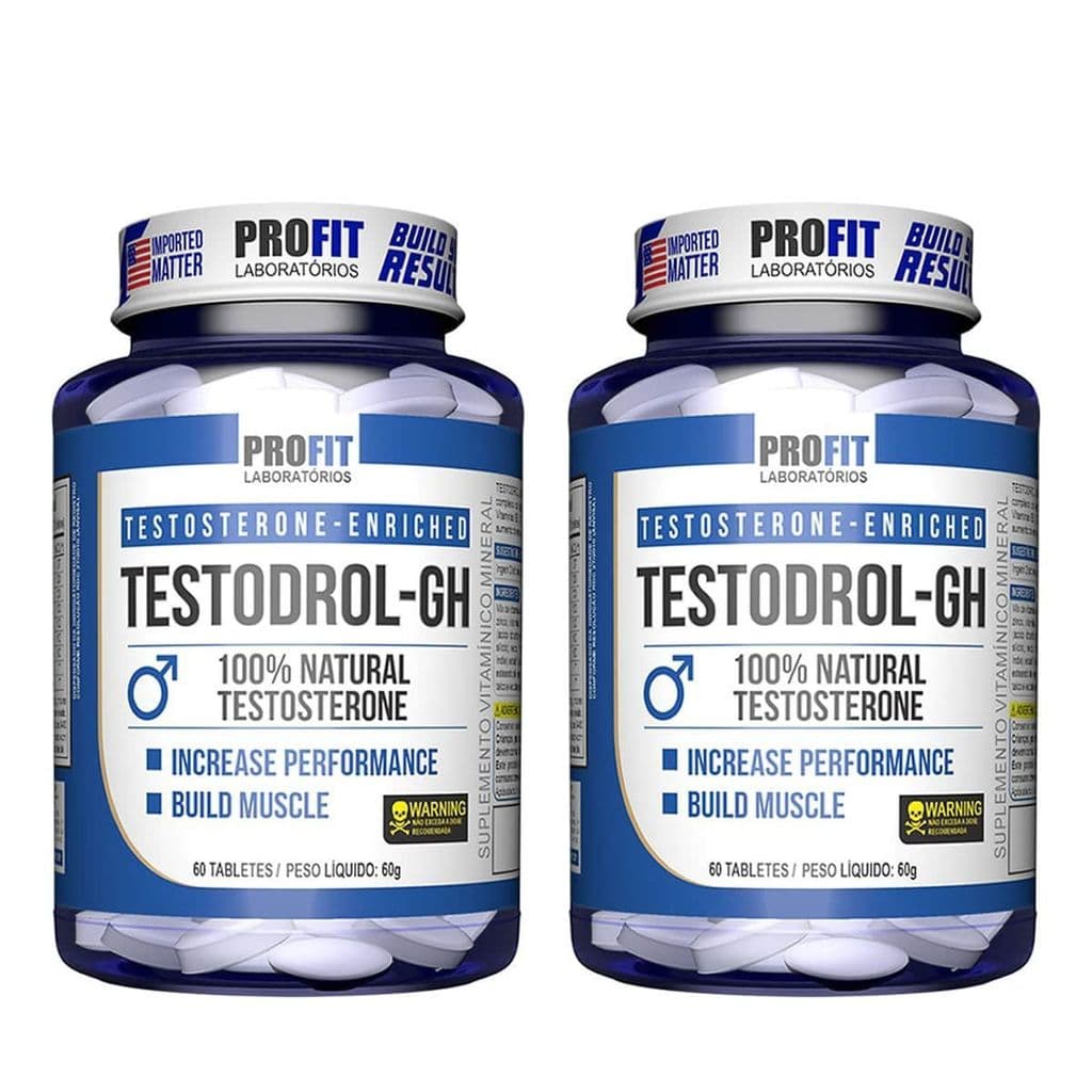 Kit 2 Testodrol Gh - 60 Tabletes - ProFit