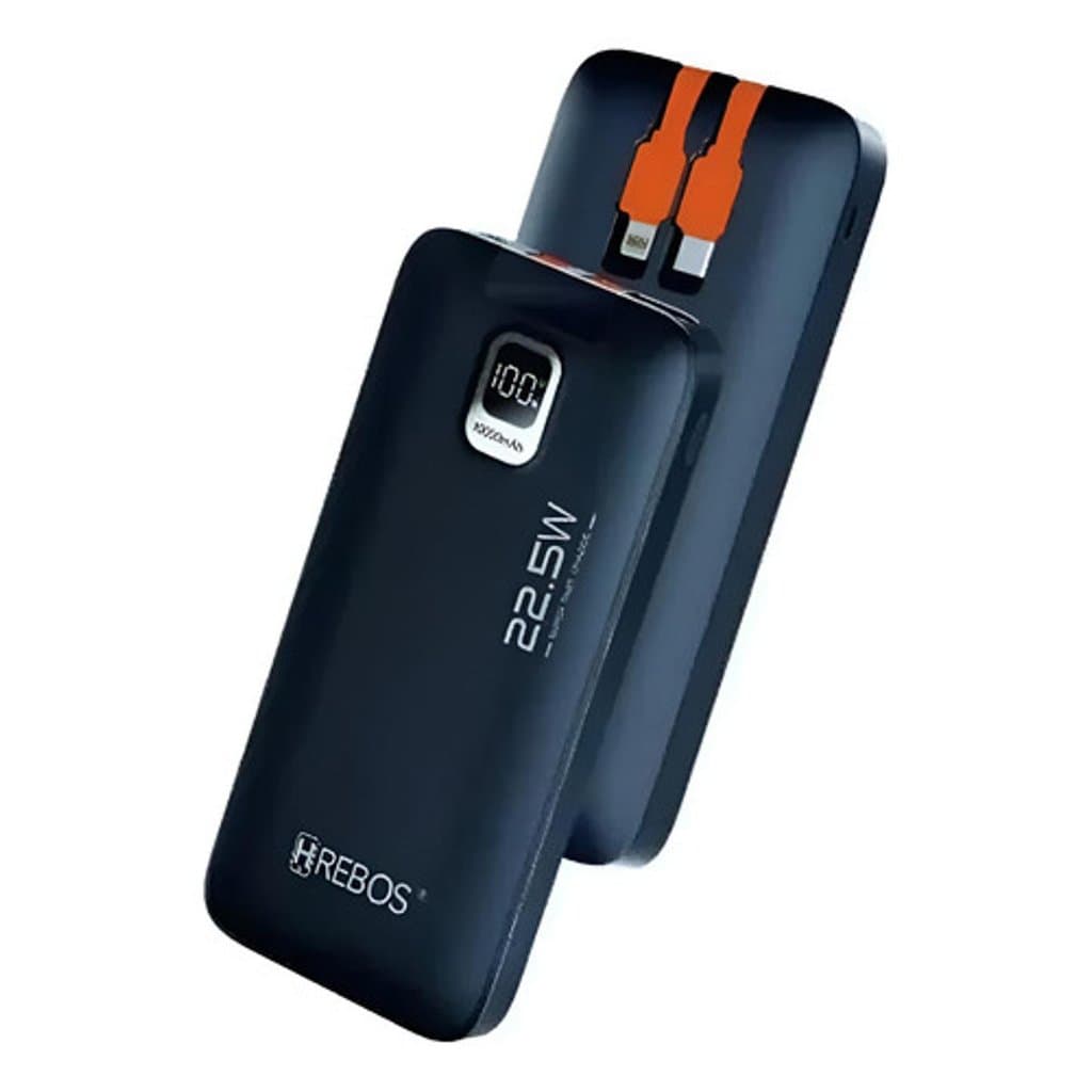 Power Bank Carregador Portátil 10000mah Com Display Digital Preto