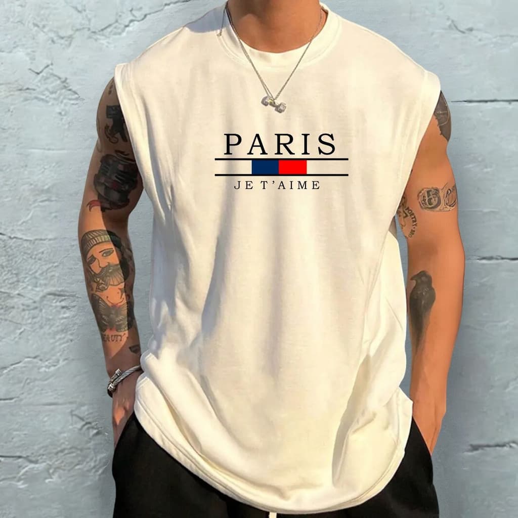 Regata De Algodão Premium Oversized Confortável Despojada