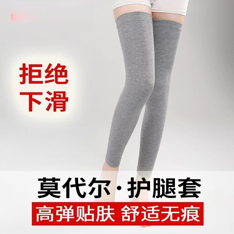 Leggings antiderrapantes quentes velhas pernas frias mulheres verão fino quarto de ar condicionado estendido tubo capa p