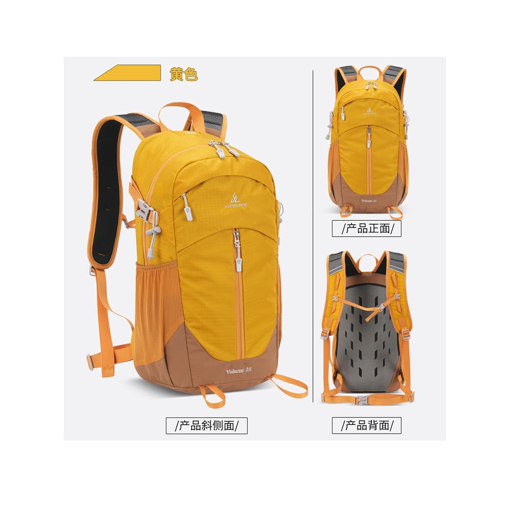 Novo ao ar livre 25L mochila caminhadas saco das mulheres dos homens leve viagem grande capacidade lazer esportes mochil