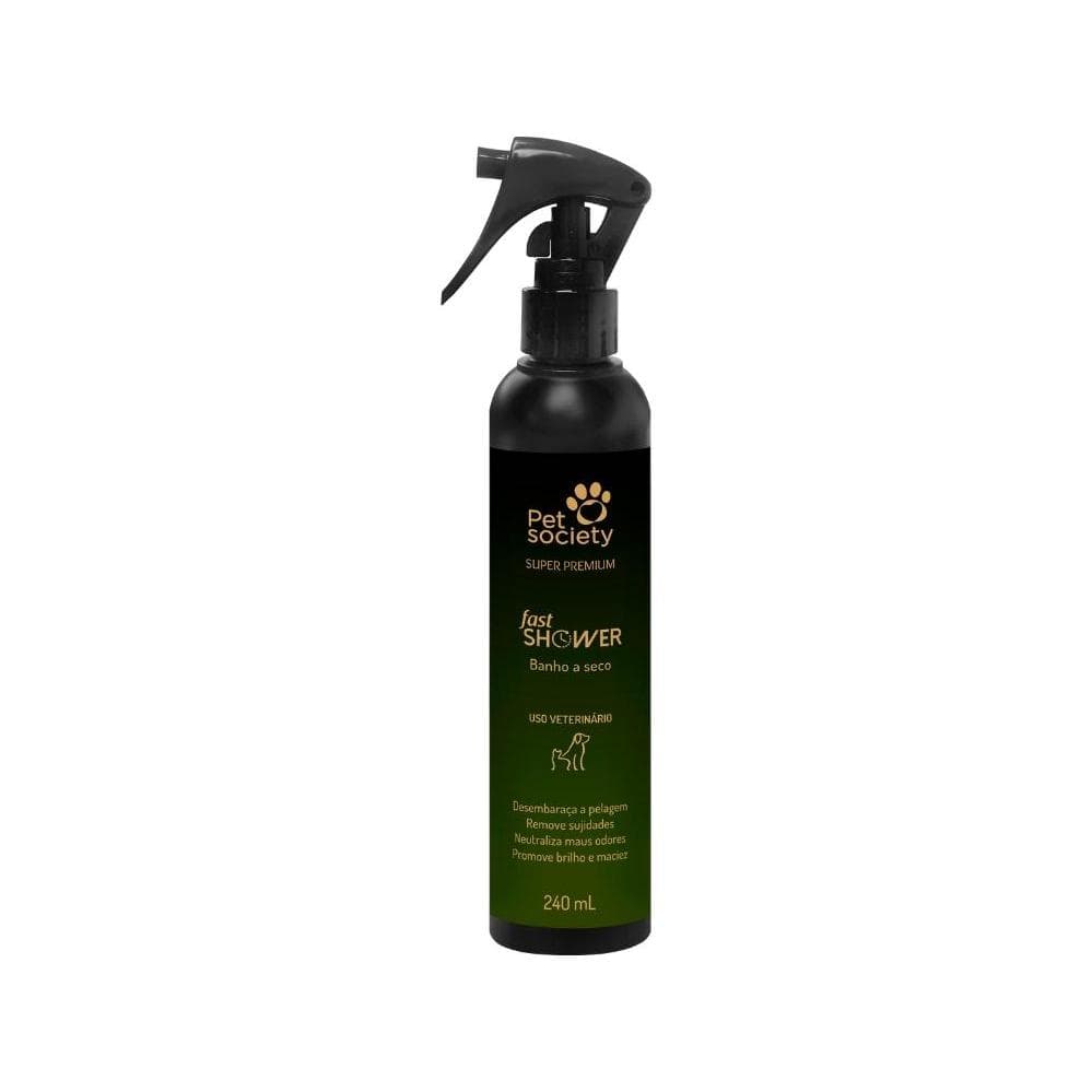 Fast Shower Banho A Seco Hydra Pet Society 240ml