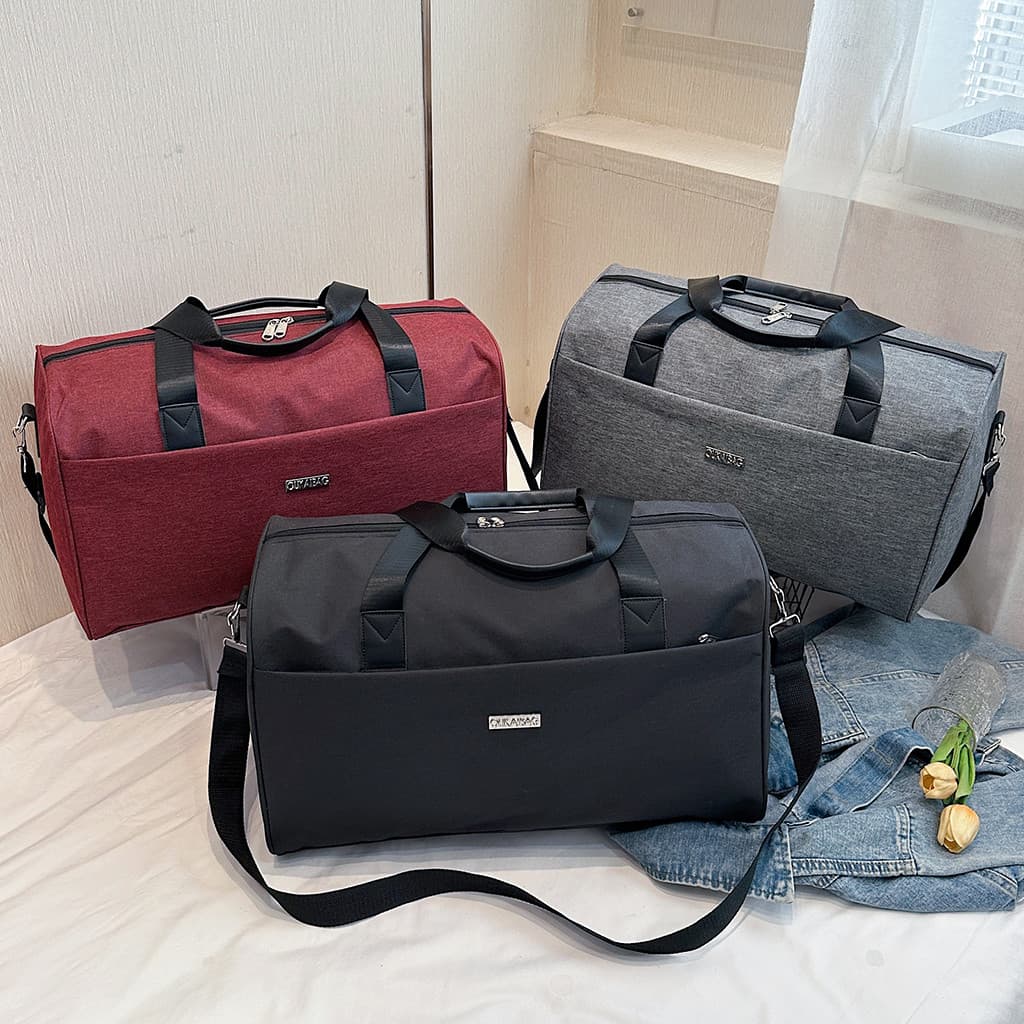 Bolsa de viagem dobrável para homens e mulheres, grande capacidade, bolsa de ombro dobrável, viagem de negócios, portáti