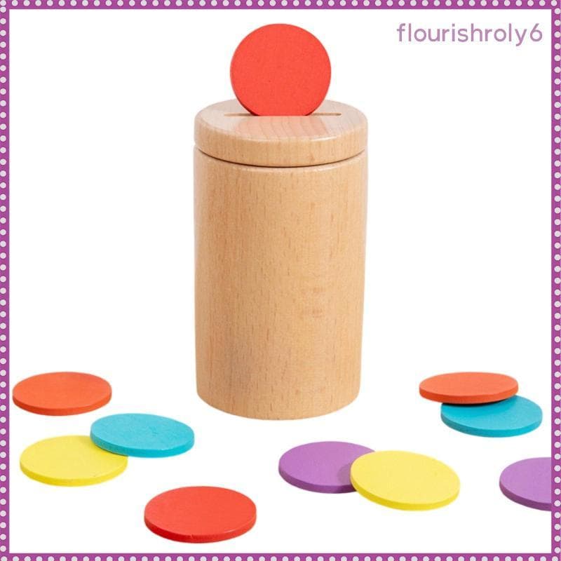 [Flourishroly6] Brinquedo De Classificação De Madeira Com Caixa De Armazenamento Sensorial Classificador De Formas Educa