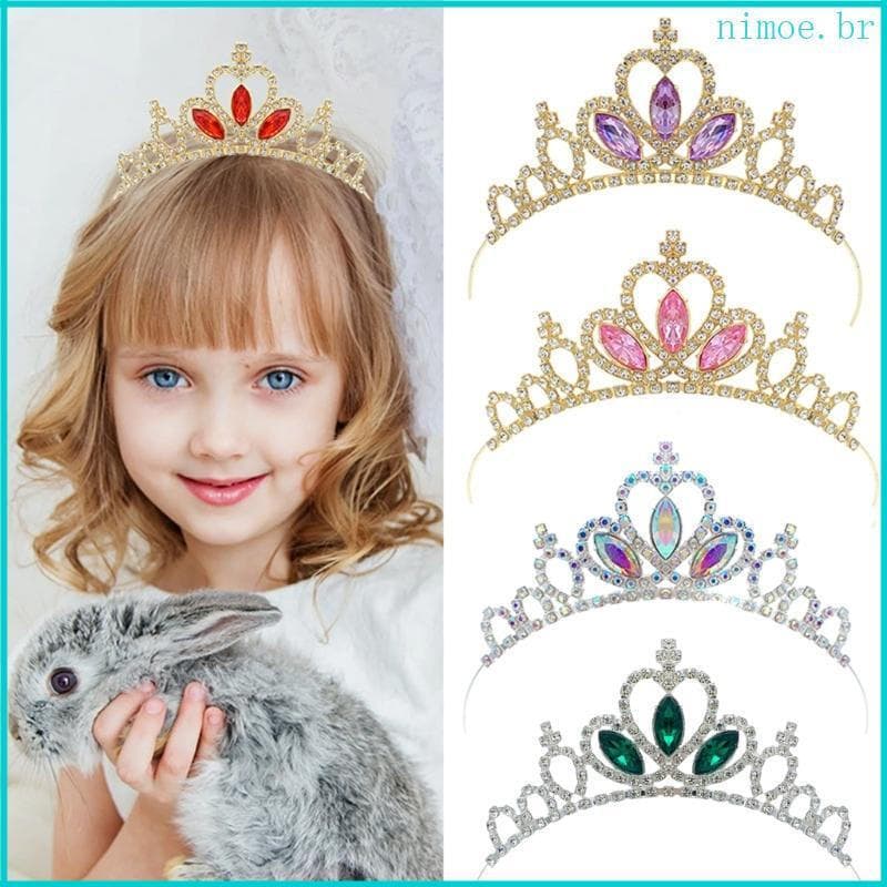 Nim Kid Headband Rainha Coroa Headwear Adereços Festa Natal Karaokê