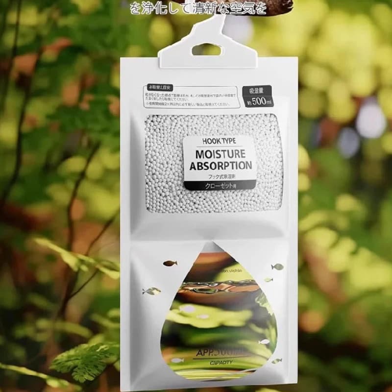 Saco de desumidificação Secagem absorvente de umidade Guarda-roupa interno Pendurado à prova de mofo Saco à prova de umi