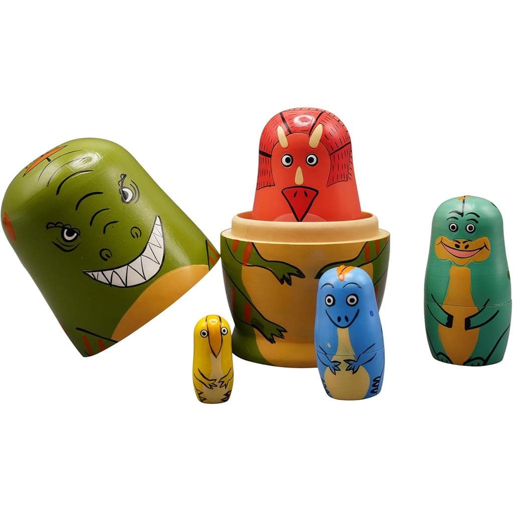 UNIORNA Bonecas Russas Matryoshka em Forma de Animais de Desenho Animado, Esculpidas e Pintadas à Mão, Adoráveis e Fofas