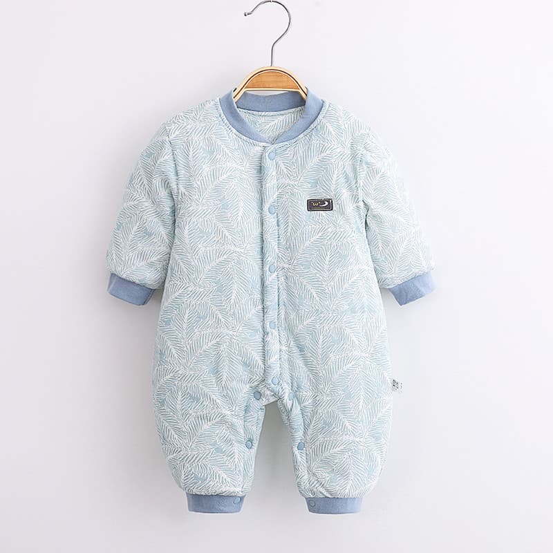 Macacão de bebê primavera outono roupas recém-nascidos macacão colorido puro algodão outono inverno quente acolchoado de