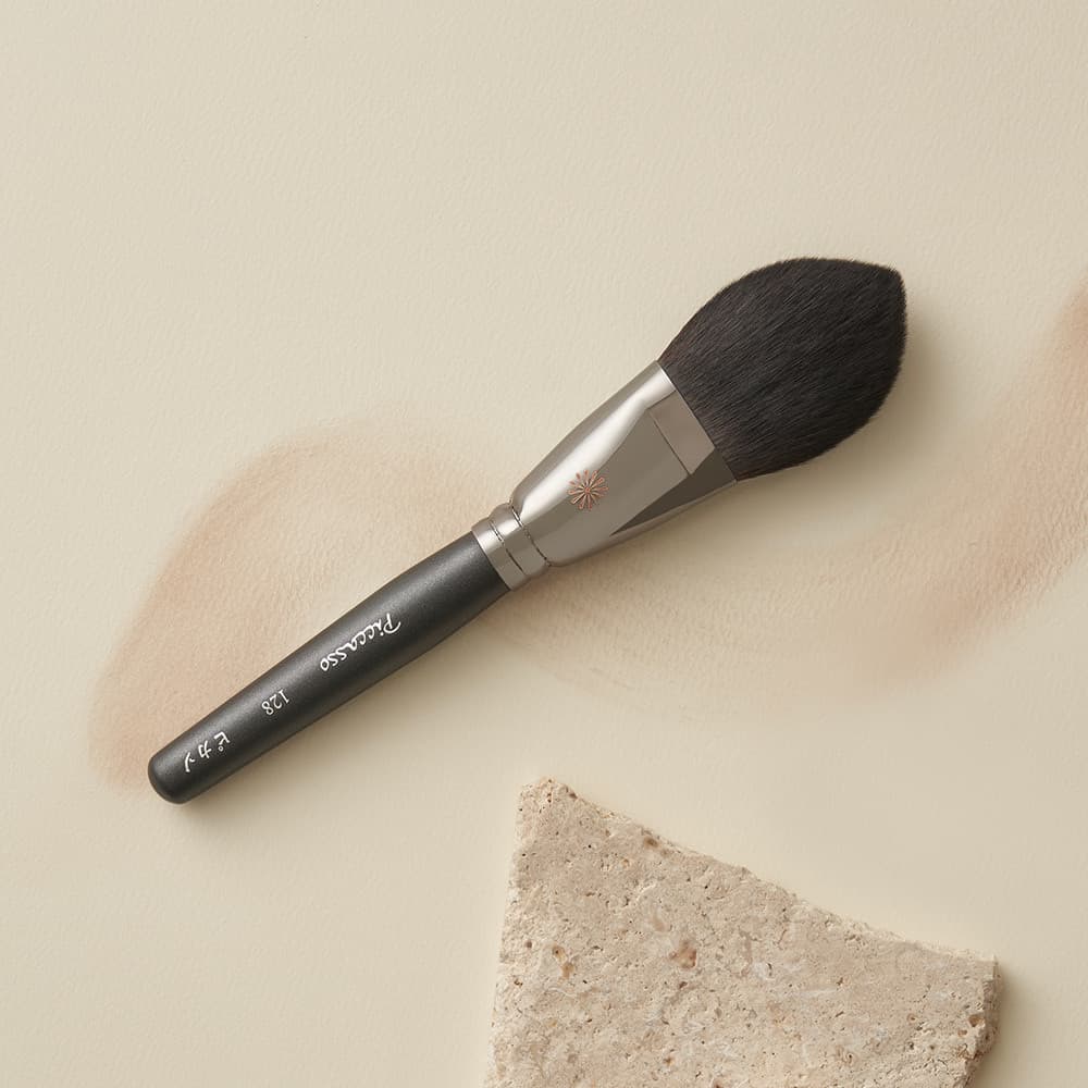 Coreia coreia picasso128 grande cabeça de escova pó solto pó escova sombra Blush pincel de maquiagem cerdas macias