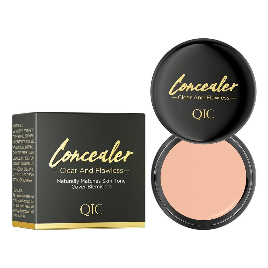 Corretivo QIC, Corretivo de Cor Natural para Mulheres, Maquiagem de Cobertura Total para Rosto, Olhos e Corpo, Maquiagem