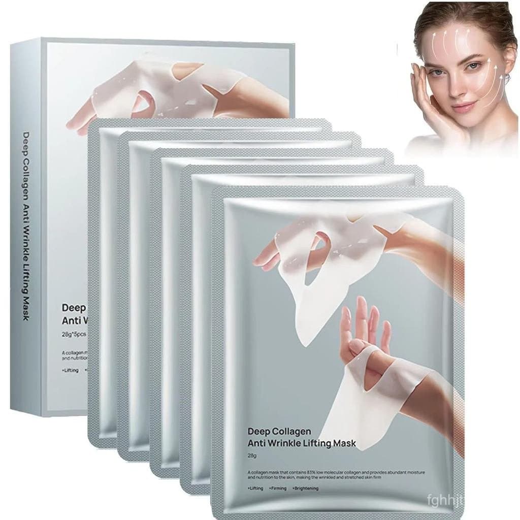 Máscara Facial Noturna Anti-Rugas com Colágeno Profundo para Lifting, Firmeza e Hidratação, com Colágeno de Baixo Peso M