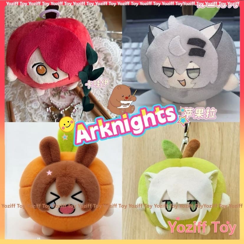 Boneco de Pelúcia Arknights Exusiai Amiya Lappland Texas de 10cm, Cosplay de Anime, Personagem de Desenho Animado Fofo E