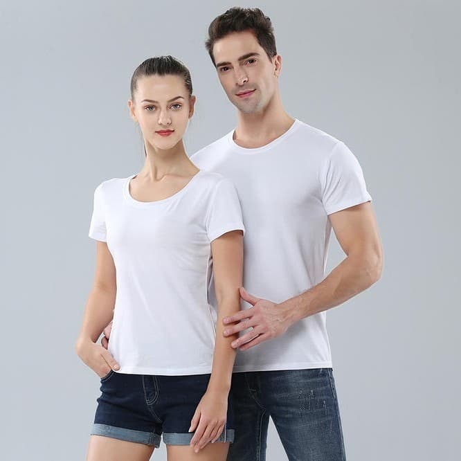 Camiseta Casual Solta De Manga Curta Com Gola Redonda , Modal