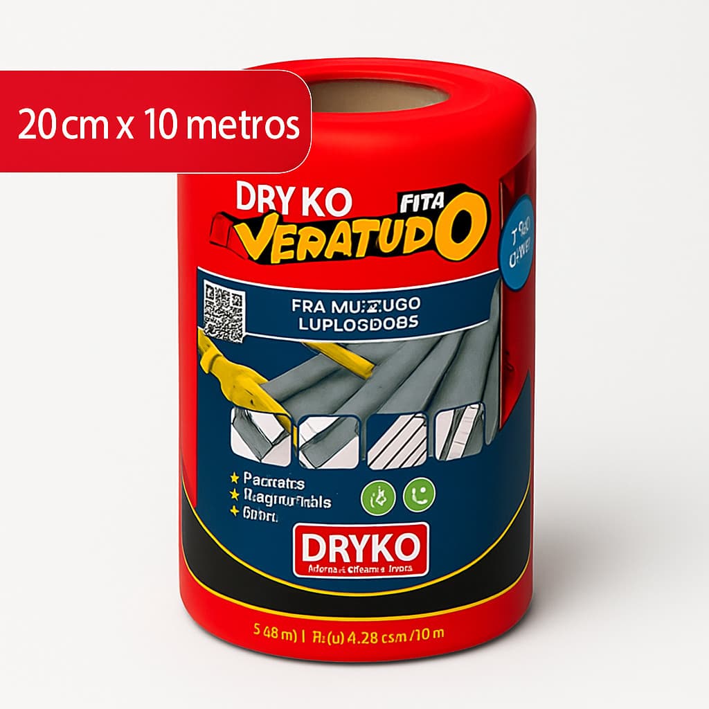 Fita Manta Asfáltica Aluminizada 20cm x 10mt Multiuso Vedatudo