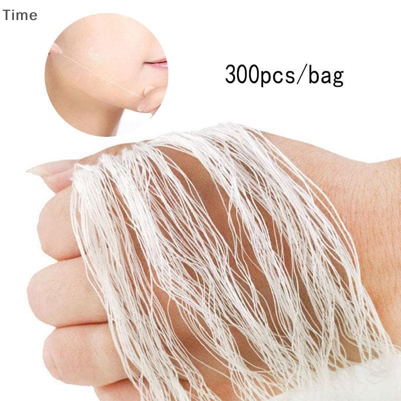 Time 300pcs Fio De Proteína Sem Agulha Linha Dourada Absorvível Antirrugas Rosto Hee