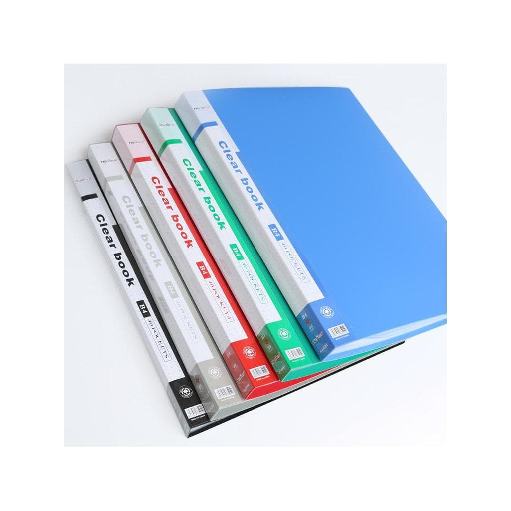 B4 livro de informações pasta de inserção transparente PP obras de arte livro de armazenamento engenharia pasta de livro