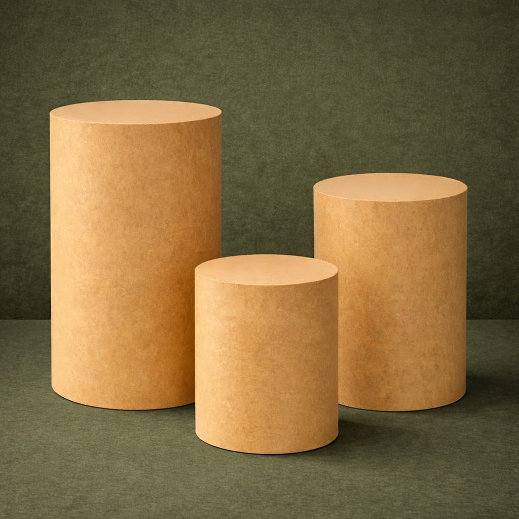Conjunto Mesas 3 Cilindros Tradicional Em Mdf Para Decoração Festa Aniversário