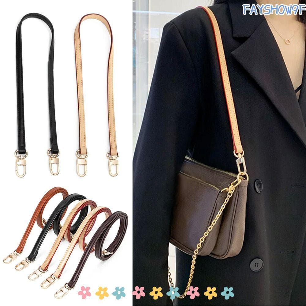 Alça De Bolsa FAYSHOW , Cinto Ajustável De Cor Sólida , Ombro Fina De Couro De Substituição Feminina
