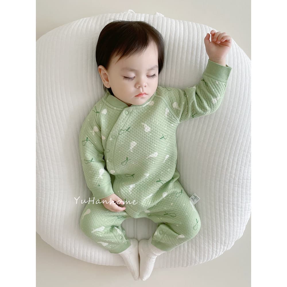 Macacão de bebê outono inverno desossado quente Homewear pijamas recém-nascidos macacão roupas de proteção da barriga do