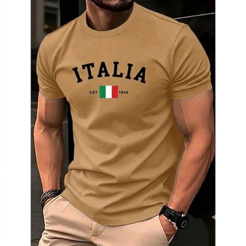 Camisa Masculina Itália Premium Casual Moda Verão Algodão Respirável Estilo Minimalista Várias Cores
