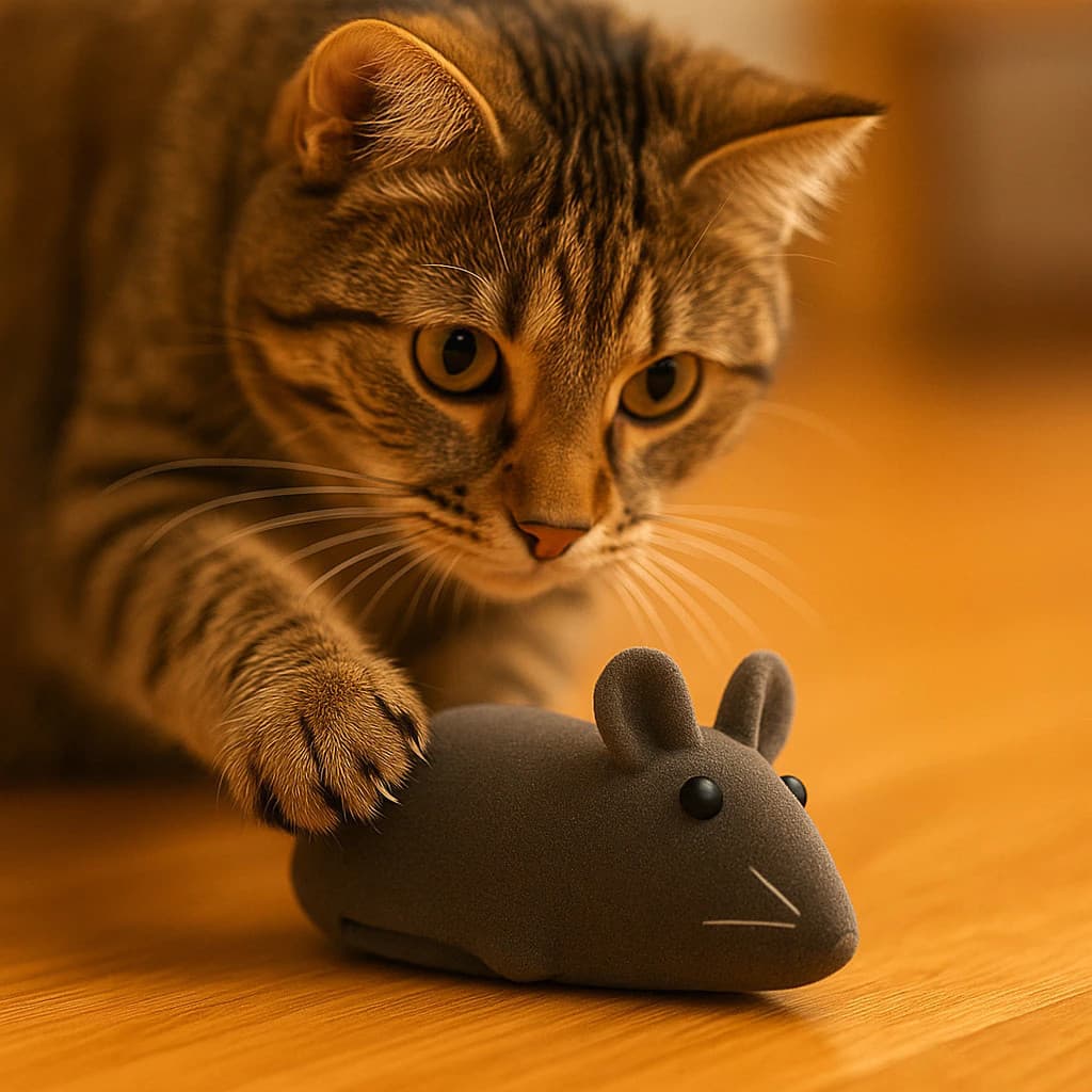 Kit Ratinhos Pet Bichinho Apito Sonoro Rato Gato Cachorro Animal Brinquedo Extinto Interativo