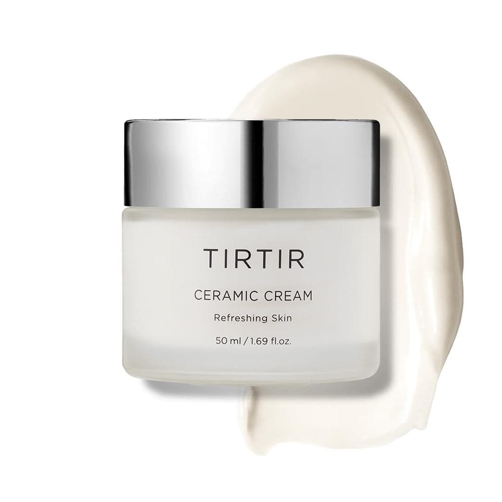 Creme Natural de Ceramidas TIRTIR |   Hidratante profundo para pele de vidro, Ácido poliglutâmico, Extrato de Centella A