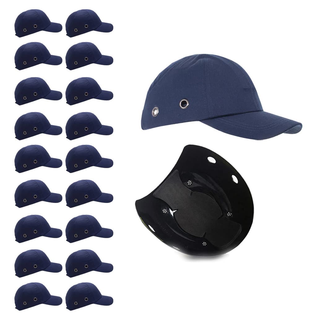 Bone com Capacete EPI Kit 18 Uni Obra Seguranca do Trabalho Casquete Construcao Oficina Reparo Servico Protecao