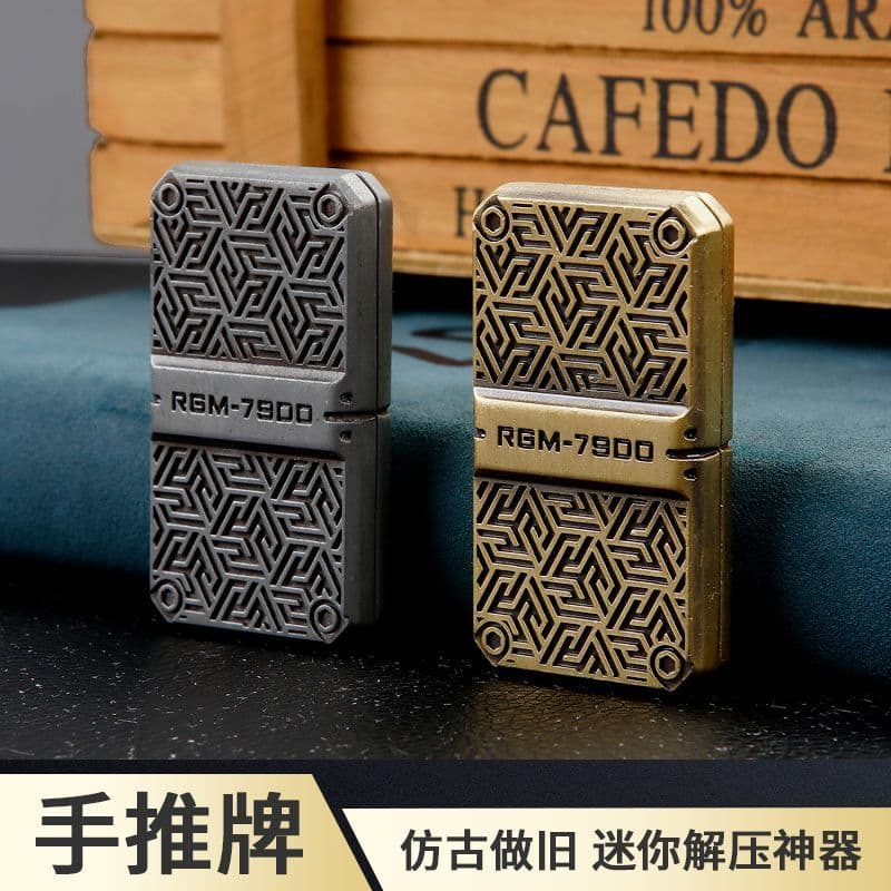 Deslizador Magnético EDC de Alcance Limitado, Mini Deslizador Portátil para Alívio de Estresse, Brinquedo de Metal em Li