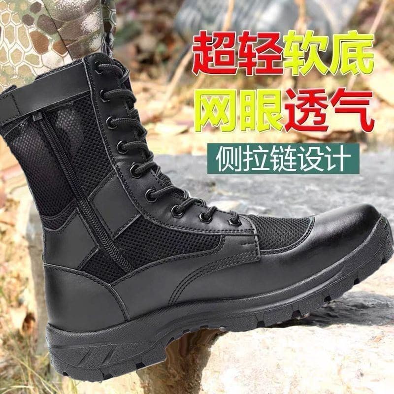 Ultra-leve verão Martin botas finas botas gerais respirável sapatos de segurança genuínos zíper sapatos de alta qualidad