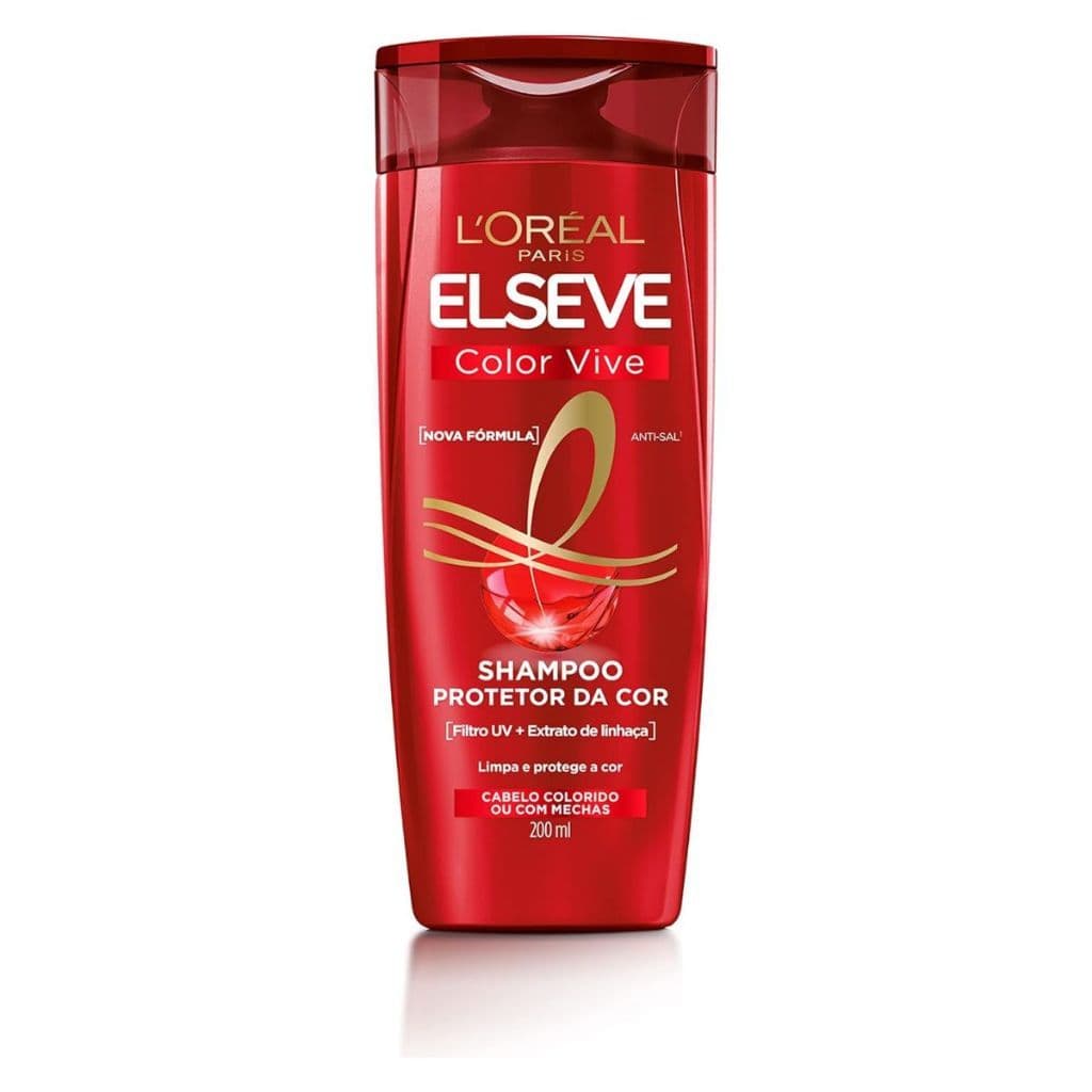 Shampoo Elseve Colorvive 200ml L'Oréal Paris Cabelos Coloridos Proteção da Cor Brilho Intenso