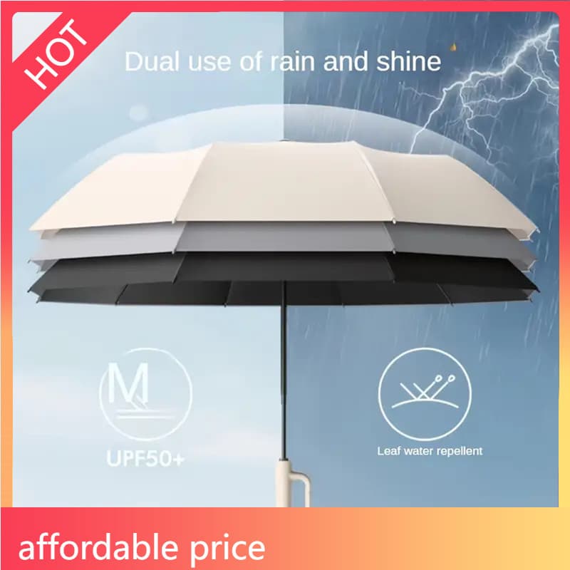 LA2M-Guarda-Chuva Portátil Dobrável De Dupla Utilização Protetor Solar Sol Proteção UV À Prova De