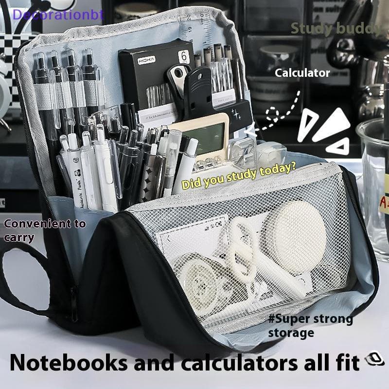 Decorationbt Estojo De Lápis De Grande Capacidade De Alta Aparência Caixa De Papelaria Simples Bolsa Para Estudantes Arm