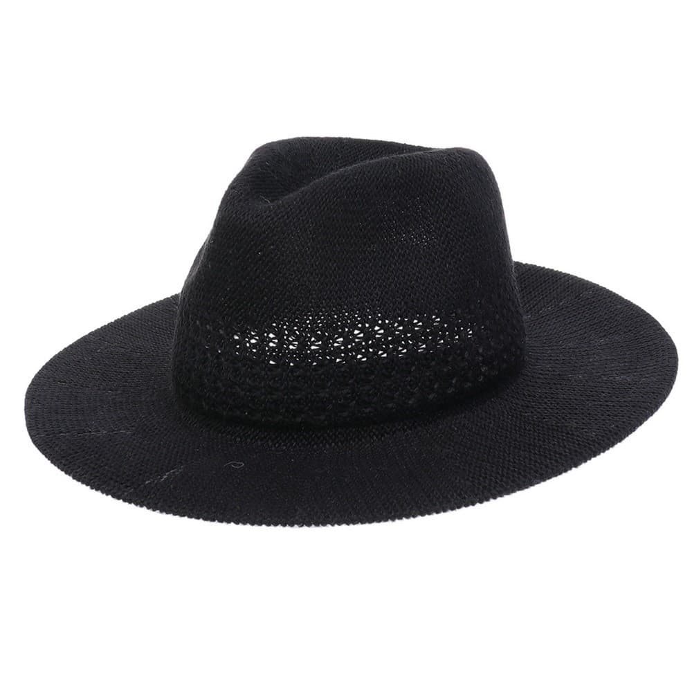 Chapéu de palha panamá clássico moda Blogger Jazz chapéu masculino à beira-mar de aba grande chapéu de praia