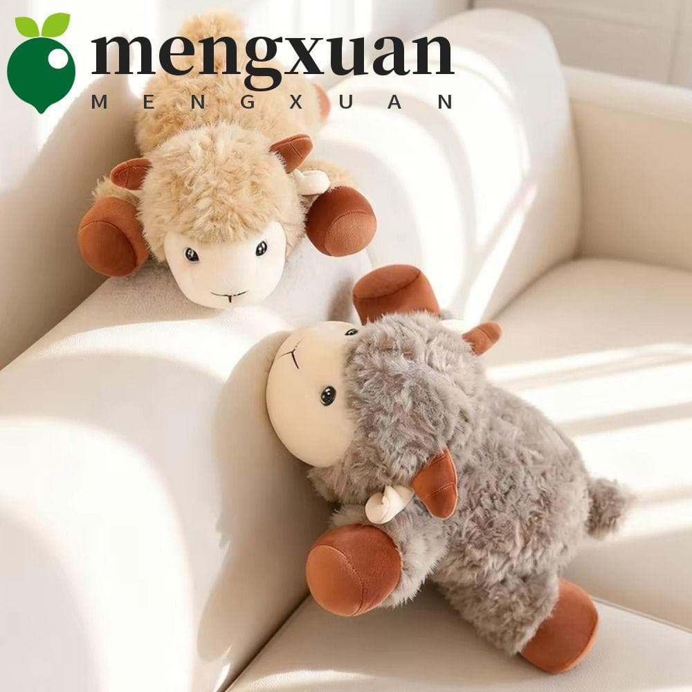 MENGXUAN1 Boneca De Pelúcia De Ovelha Branca , De Simulação De Animal Algodão PP , Macia