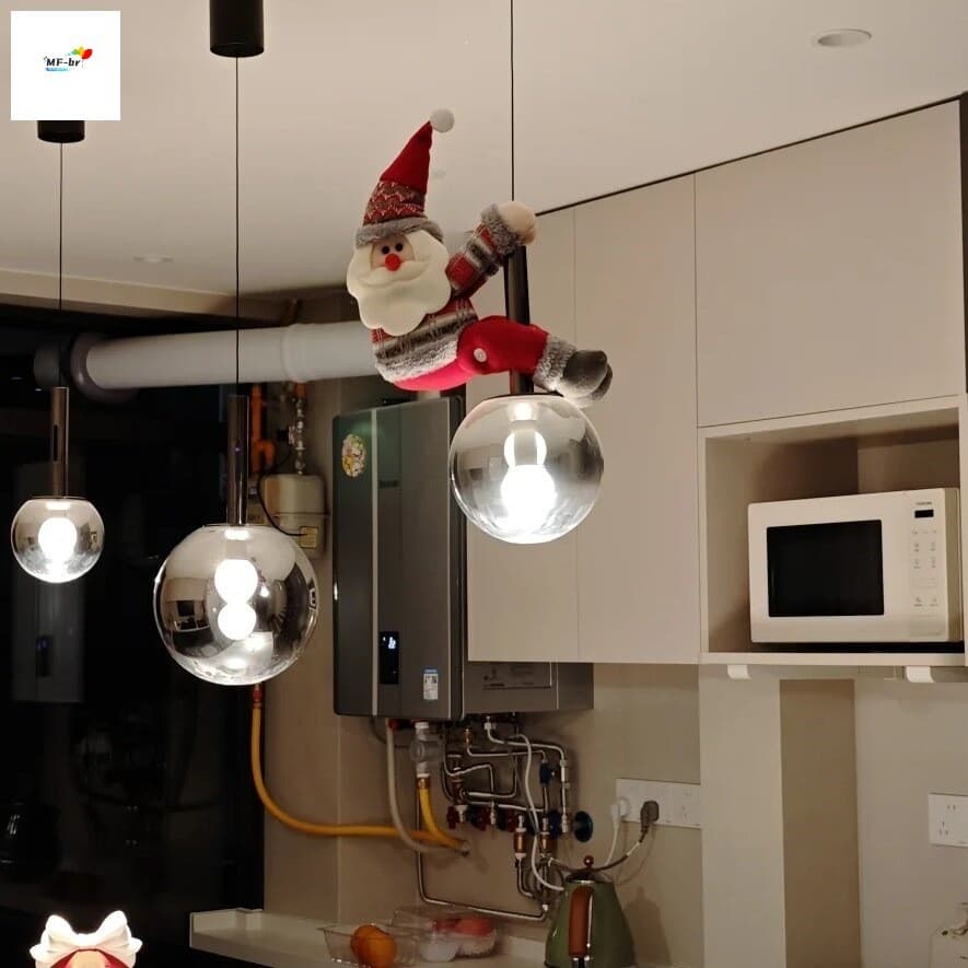 Decorações De Natal Com Pingentes De Papai Noel-Enfeites De Cena Para Casa E Shopping