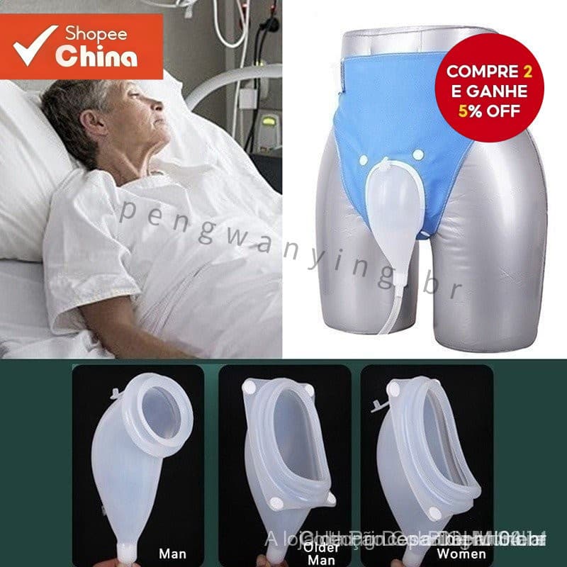Coletor de Urina Masculino Reutilizável de Silicone 5W7T Kaciiiy, Coletor de Urina Feminino Adulto com C Urine P9XI