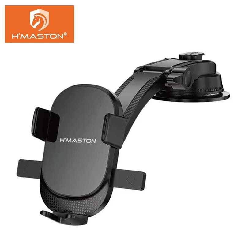 H'maston CJ-92 Suporte Veicular Celular Trava Automática Anti Queda Mãos Livres Suporte Celular Carro