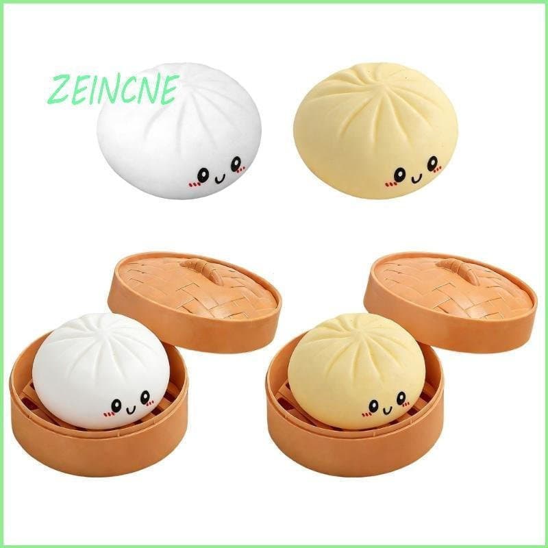 Dumpling Stress Sensorial Para E Squeeze Toy Massa Elástica Steamer Caixa Decorações Escrit