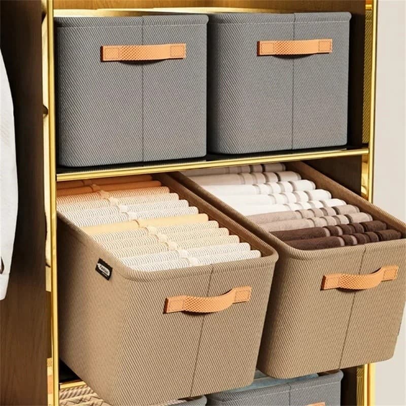 Caixa Organizadora de Roupas Dobrável, Armário de Armazenamento para Roupas, Calças, Suéteres, Gavetas de Grande Capacid