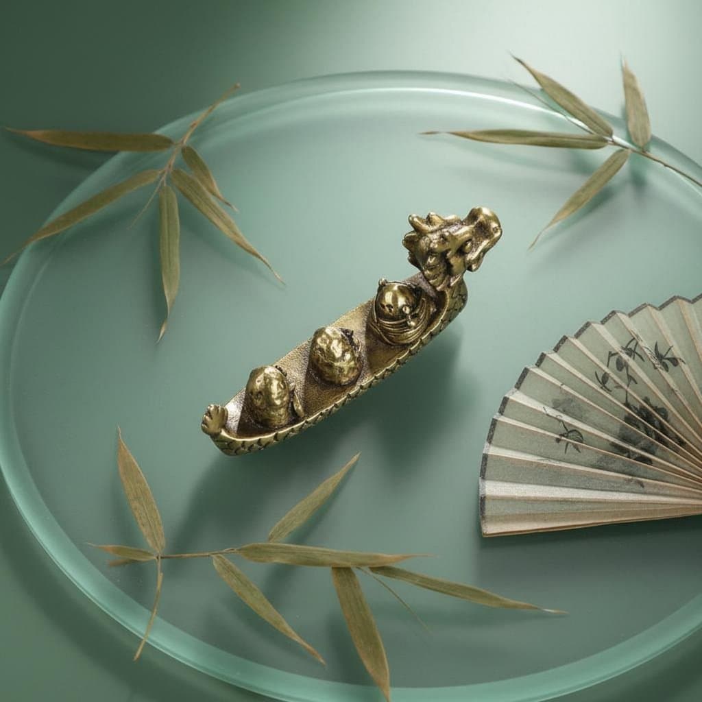 Acabamento Zongzi Dragão Barco Estatueta Portátil Brinquedo Chá Animal De Estimação Design Bonito Para Painel Do Carro