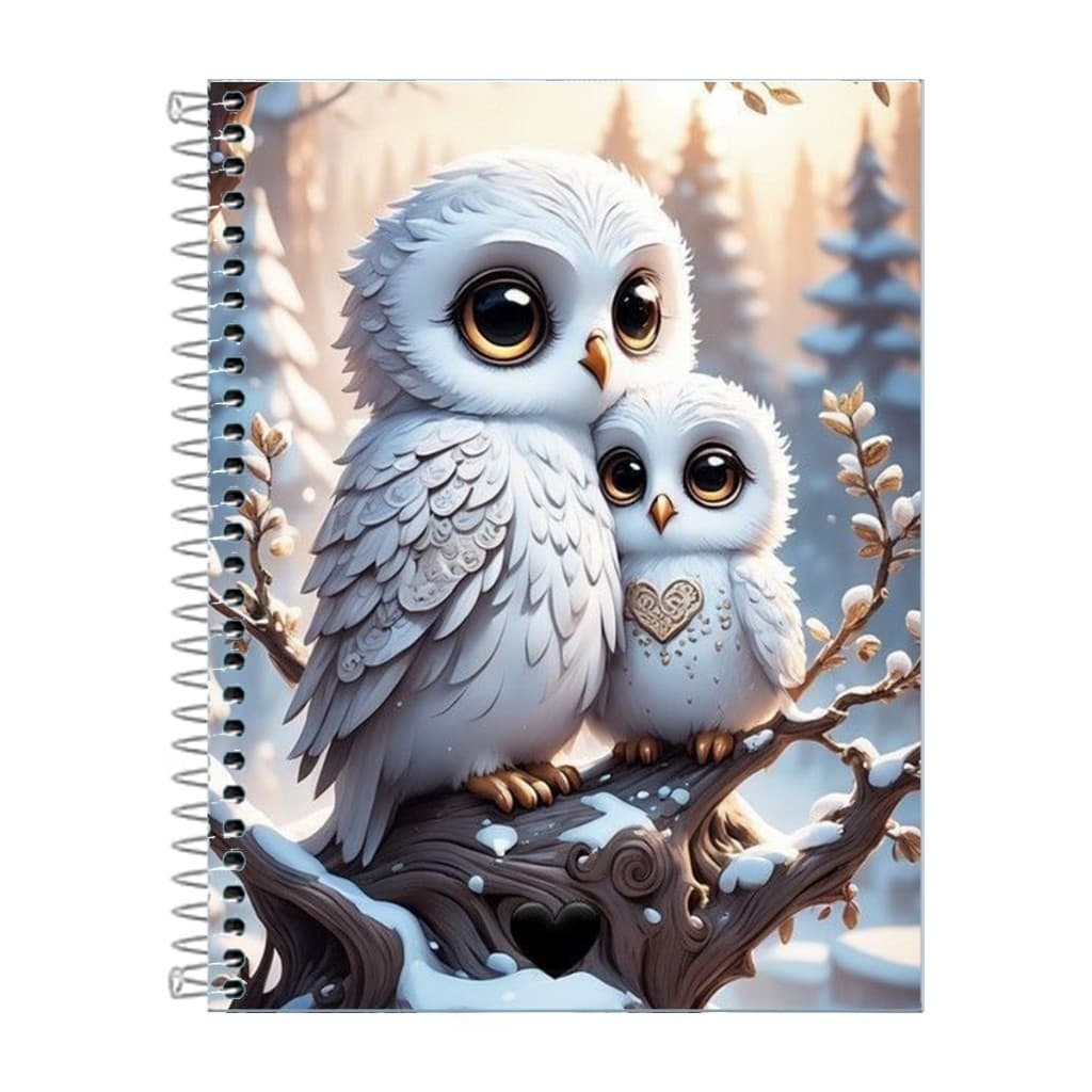 Caderno Coruja Escolar 1 ou 10 matérias.
