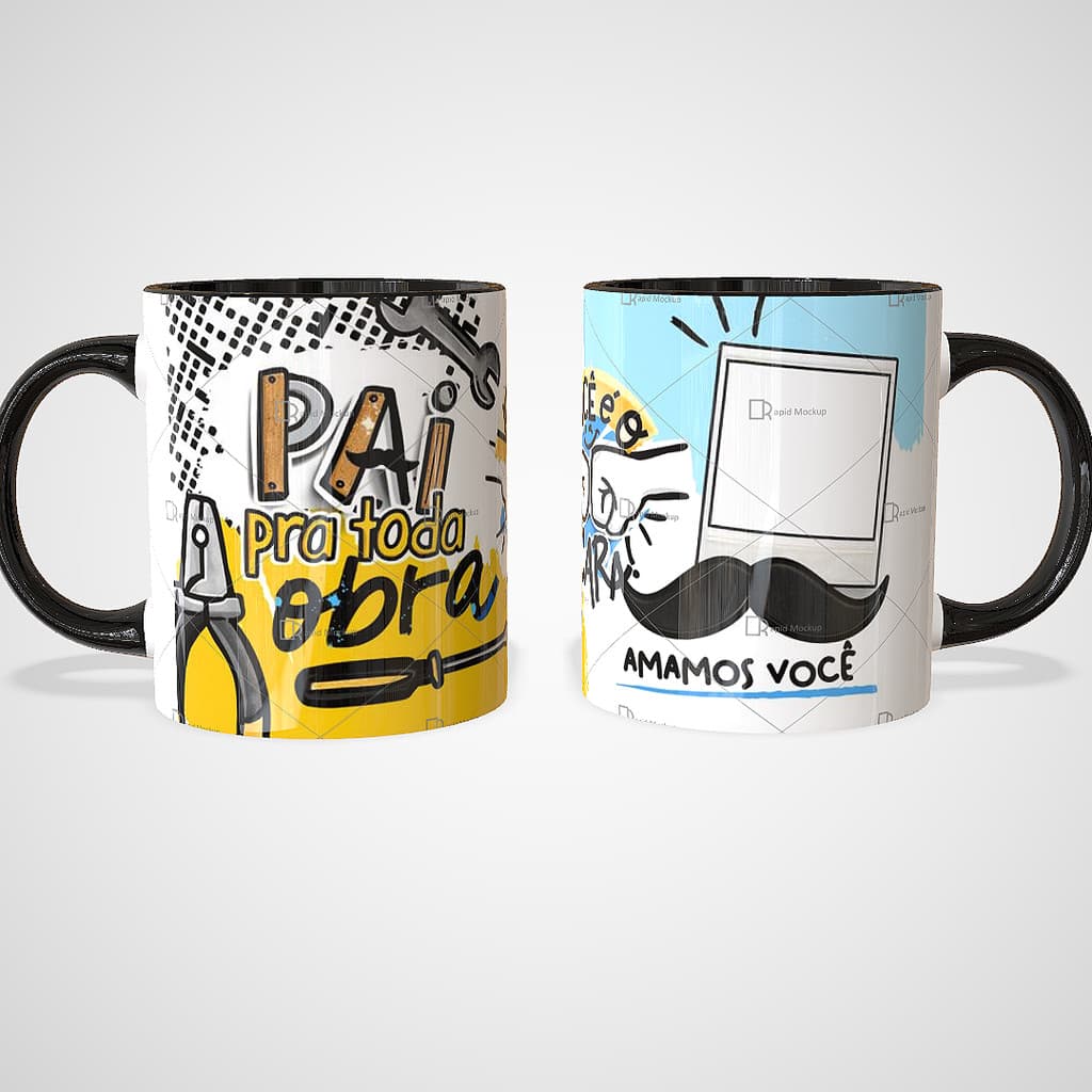 Caneca de Porcelana Personalizada Dia dos Pais | Presente Especial para Papai