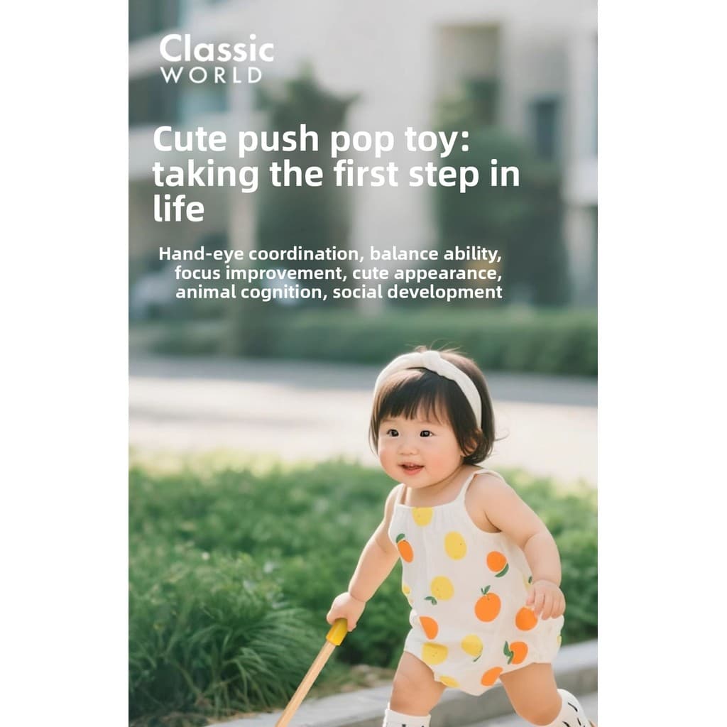 Crianças de madeira push push push push push push push push push push push educação precoce brinquedos educativos bebê W
