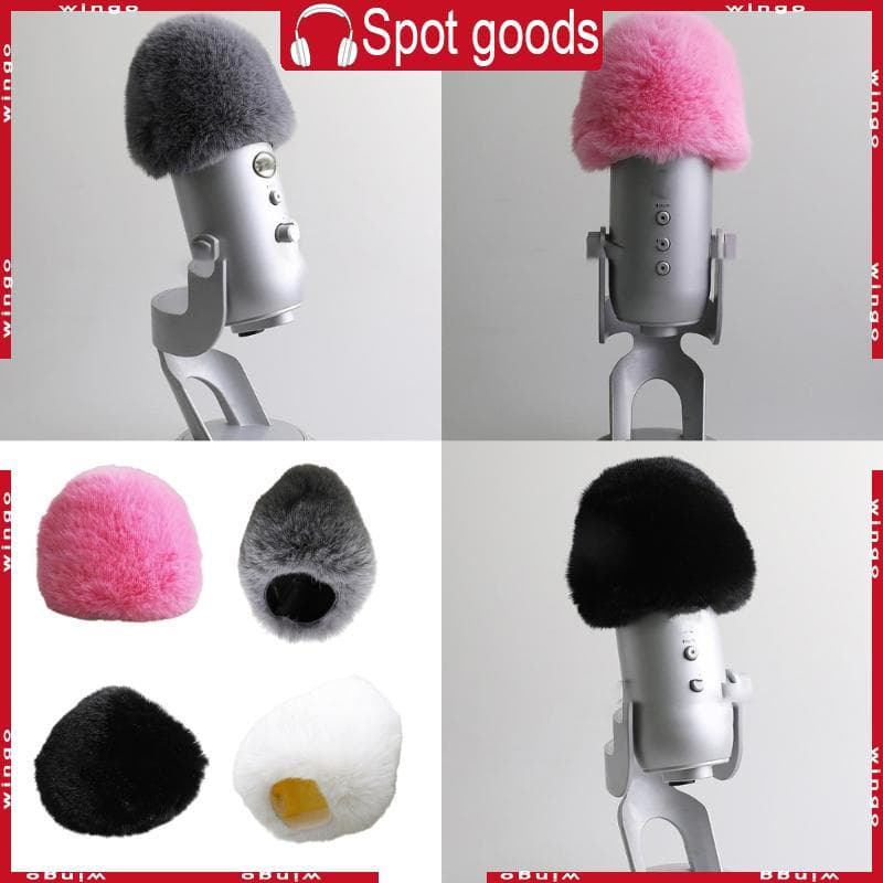 WIN Podcasting Essencial Peludo Microfone Capa Condensador Pára-Brisas Cancelamento Ruído Para Estúdio As